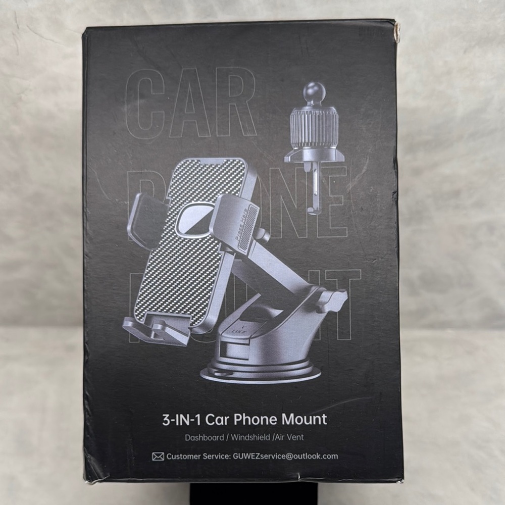3-IN-1 Car Phone Mount - Black